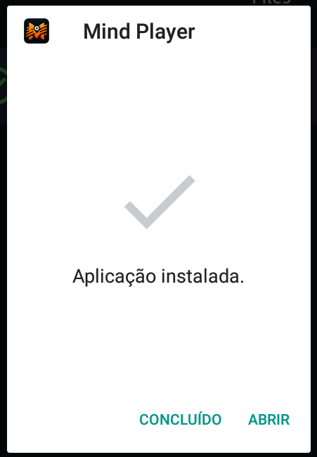 Tela de abertura do MINDPLAYER