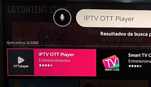Pesquisa OTT Player LG