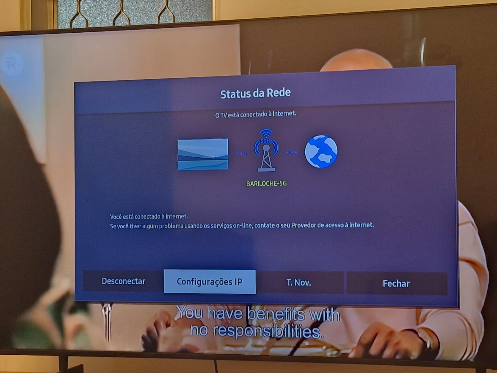 Configurações IP Samsung