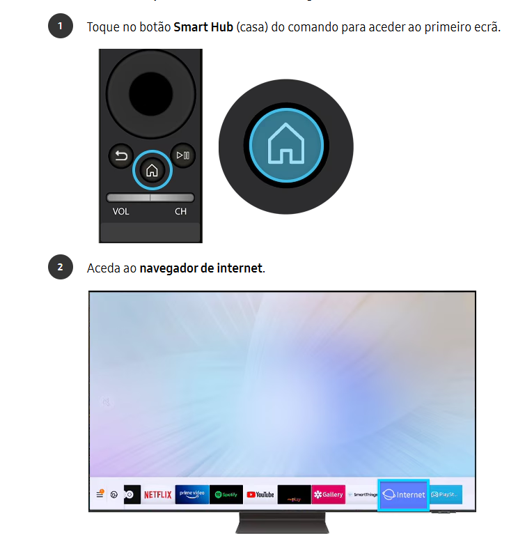 Navegador Samsung Nova